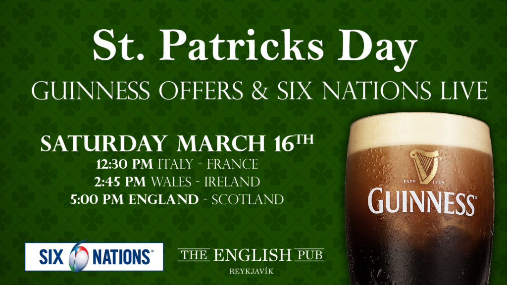 St. Patrick's Day offers & Six Nations LIVE